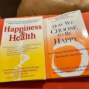 😃BUNDLE:Happiness & Health & How We Choose to be Happy Rick Foster & Greg Hicks